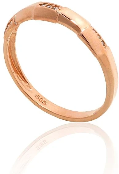 Diamond Sky Jewelry Auksinis žiedas su cirkoniais „Glamour un Grace“