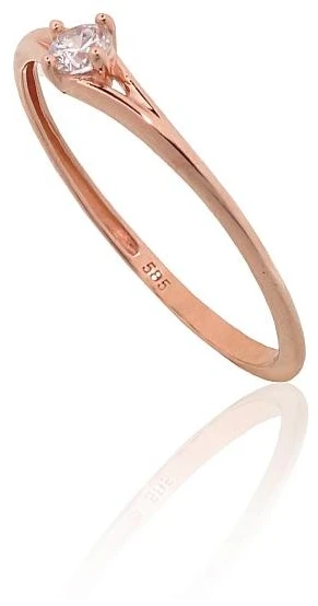 Diamond Sky Jewelry Auksinis žiedas su cirkoniais „Tokijas XLIV“