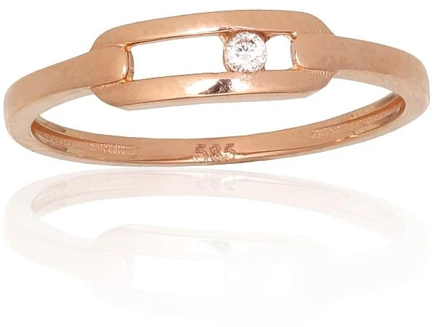 Diamond Sky Jewelry Auksinis žiedas su cirkoniais „Brox“