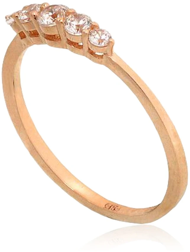 Diamond Sky Jewelry Auksinis žiedas su cirkoniais „Celestial Trail“