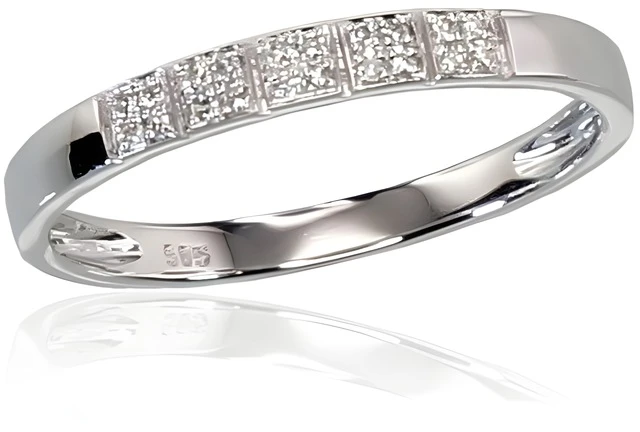 Diamond Sky Jewelry Auksinis žiedas su deimantais „Auksinė Meilė“