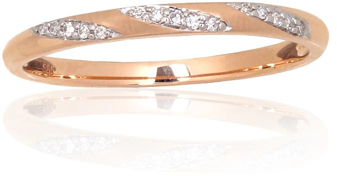 Diamond Sky Jewelry Auksinis žiedas su deimantais „Aveyron“