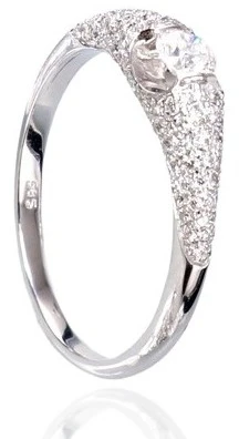 Diamond Sky Jewelry Auksinis žiedas su deimantais „Dangaus Dovana“