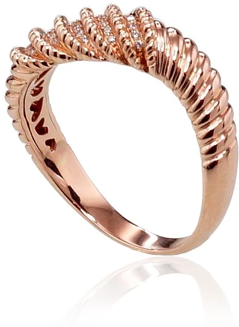 Diamond Sky Jewelry Auksinis žiedas su deimantais „Aveyron II“