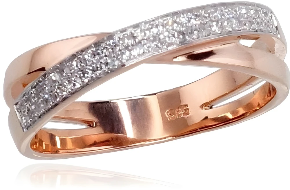 Diamond Sky Jewelry Auksinis žiedas su deimantais „Joanna II“