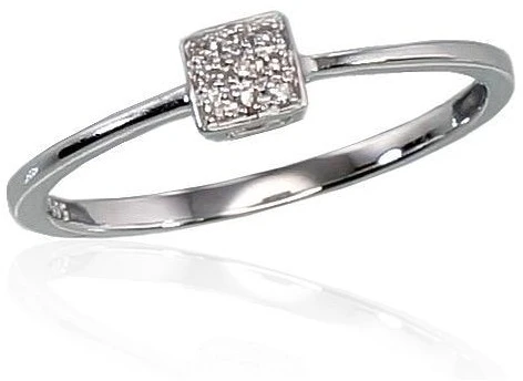 Diamond Sky Jewelry Auksinis žiedas su deimantais „Solitaras V“
