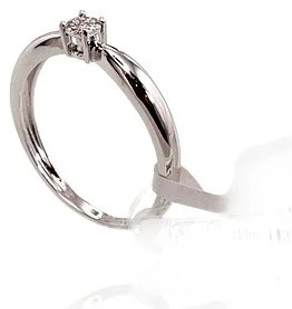 Diamond Sky Jewelry Auksinis žiedas su deimantais „Solitaras VIII“