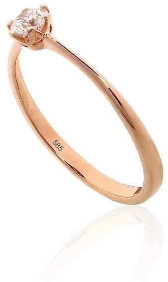 Diamond Sky Jewelry Auksinis žiedas su deimantais „Jos Akių Šviesa“