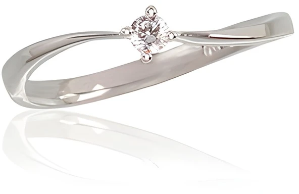 Diamond Sky Jewelry Auksinis žiedas su deimantais „Kometa“