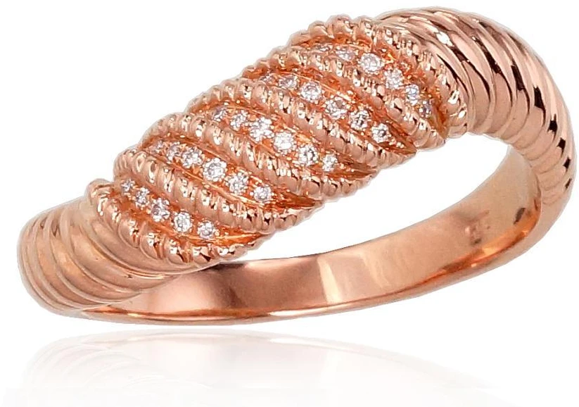 Diamond Sky Jewelry Auksinis žiedas su deimantais „Aveyron II“