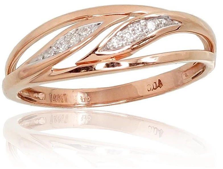 Diamond Sky Jewelry Auksinis žiedas su deimantais „Arianna“