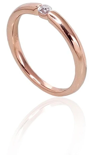 Diamond Sky Jewelry Auksinis žiedas su deimantais „Naujoji Klasika II“