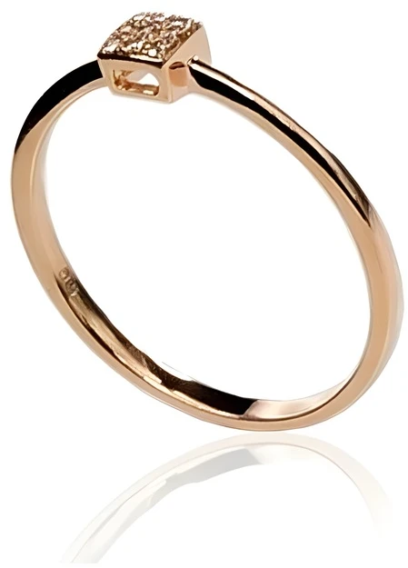 Diamond Sky Jewelry Auksinis žiedas su deimantais „Solitaras VI“