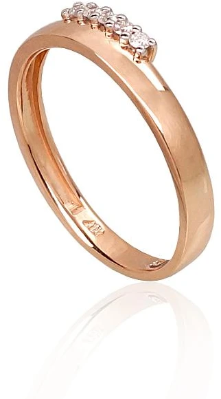 Diamond Sky Jewelry Auksinis žiedas su deimantais „Tokijas XXXII“