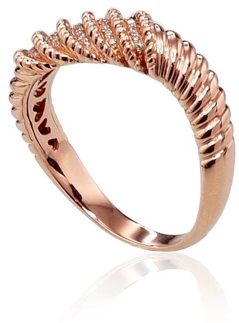 Diamond Sky Jewelry Auksinis žiedas su deimantais „Aveyron II“