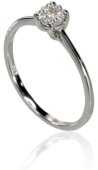 Diamond Sky Jewelry Auksinis žiedas su deimantais „Solitaras VI“