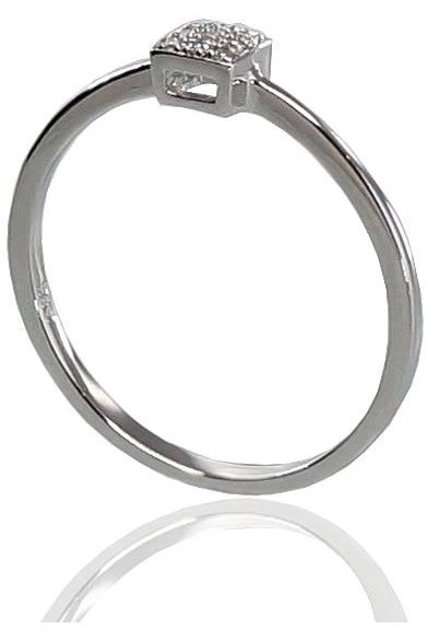 Diamond Sky Jewelry Auksinis žiedas su deimantais „Solitaras V“