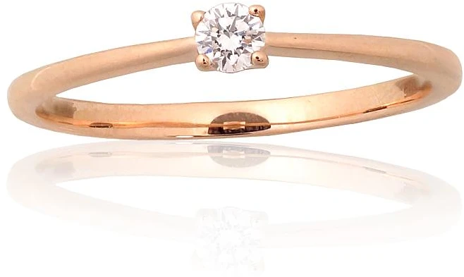 Diamond Sky Jewelry Auksinis žiedas su deimantais „Jos Akių Šviesa II“