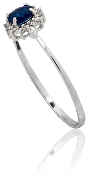 Diamond Sky Jewelry Auksinis žiedas su deimantais ir safyrais „Ferro“