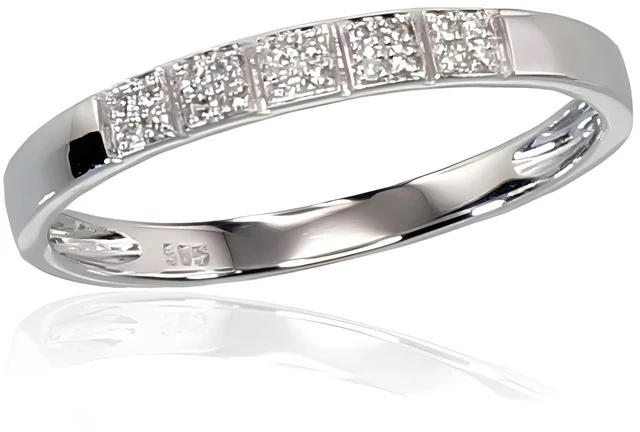 Diamond Sky Jewelry Auksinis žiedas su deimantais „Auksinė Meilė“
