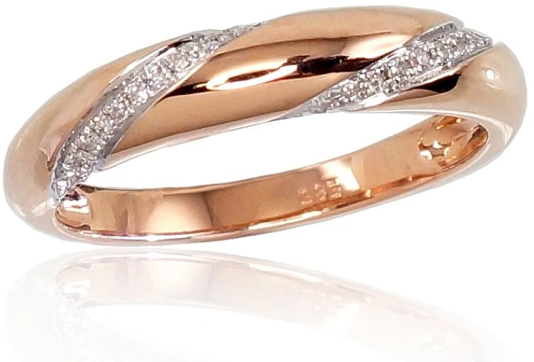 Diamond Sky Jewelry Auksinis žiedas su deimantais „Aveyron IV“