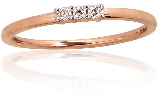Diamond Sky Jewelry Auksinis žiedas su deimantais „Tokijas XL“