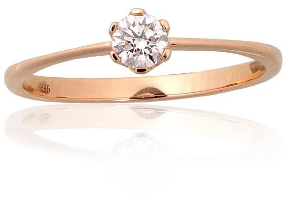 Diamond Sky Jewelry Auksinis žiedas su deimantais „Jos Akių Šviesa“