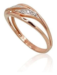 Diamond Sky Jewelry Auksinis žiedas su deimantais „Arianna“