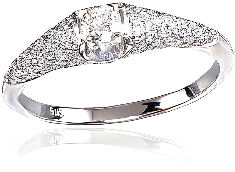 Diamond Sky Jewelry Auksinis žiedas su deimantais „Dangaus Dovana“