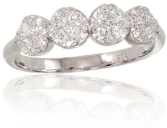 Diamond Sky Jewelry Auksinis žiedas su deimantais „Joanna“