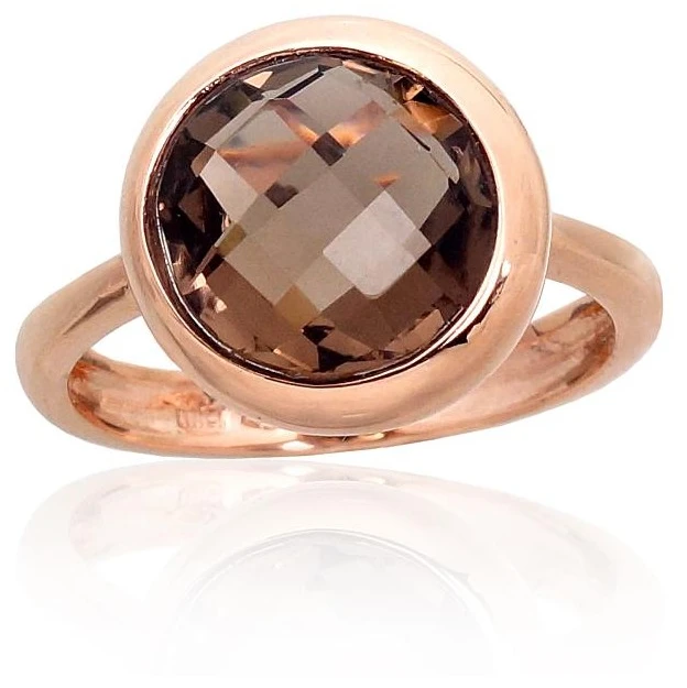 Diamond Sky Jewelry Auksinis žiedas su kvarcu „Diana IV“