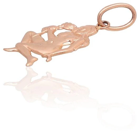 Diamond Sky Jewelry Auksinis zodiako ženklo pakabukas „Mergelė V“