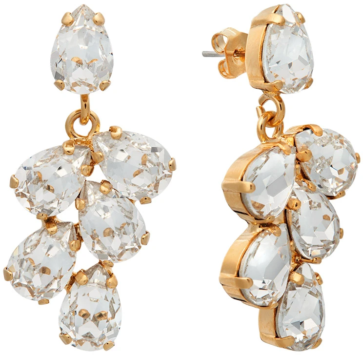 Diamond Sky Jewelry Auskarai „Amber II“ su Preciosa® kristalais