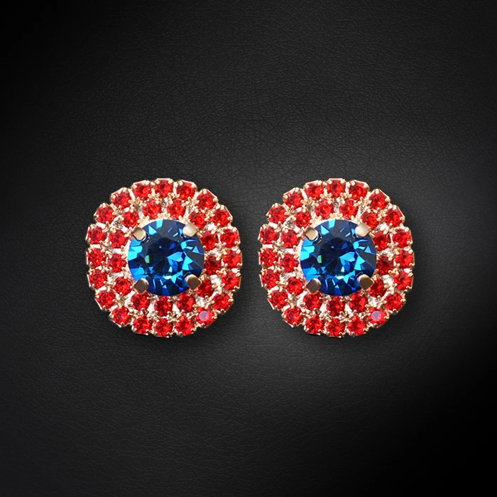 Diamond Sky Jewelry Auskarai „Andrea (Bermuda Mėlyna)“ su Swarovski® kristalais