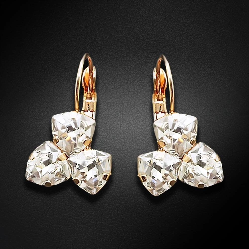Diamond Sky Jewelry Auskarai „Bermuda Triangle III“ su Swarovski® kristalais