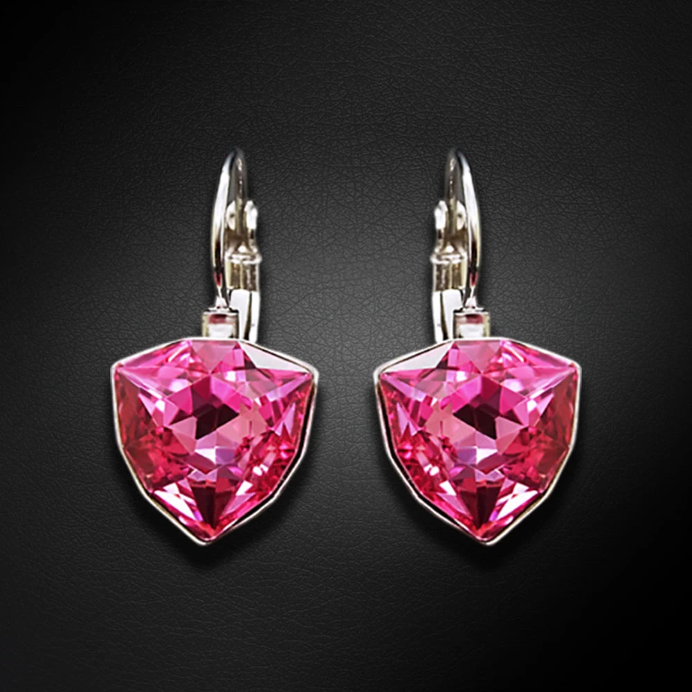 Diamond Sky Jewelry Auskarai „Bermuda Triangle (Rose)“ su Swarovski® kristalais