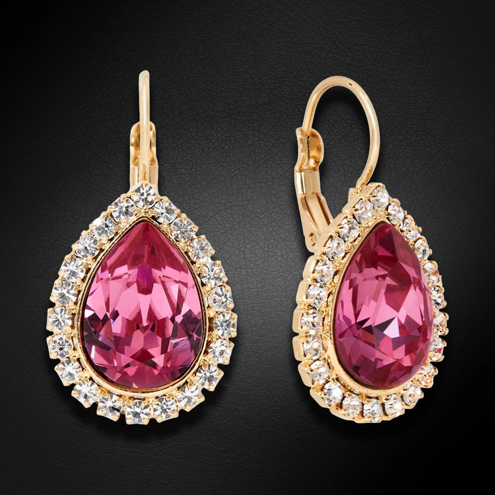Diamond Sky Jewelry Auskarai „Celestial Drop (Rose)“ su Swarovski® kristalais