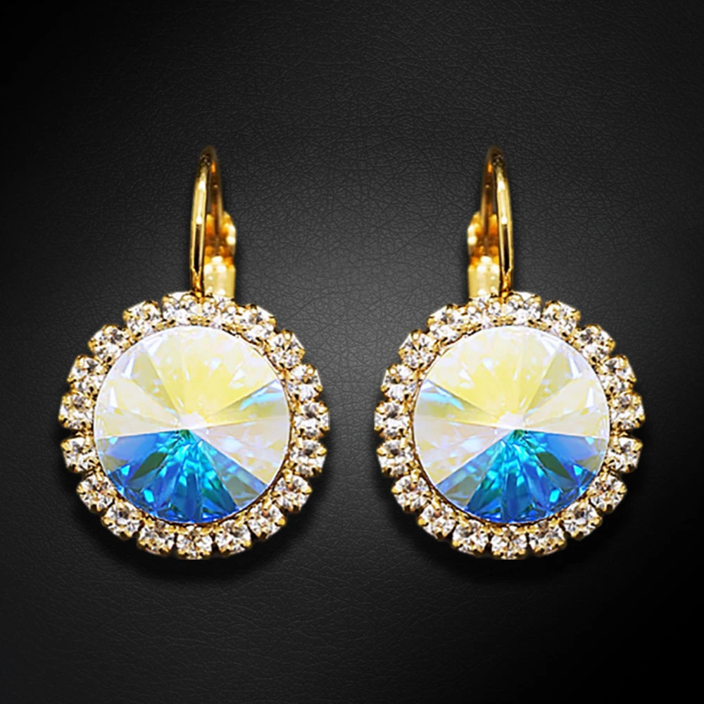 Diamond Sky Jewelry Auskarai „Clarice (Aurora Borealis)“ su Swarovski® kristalais