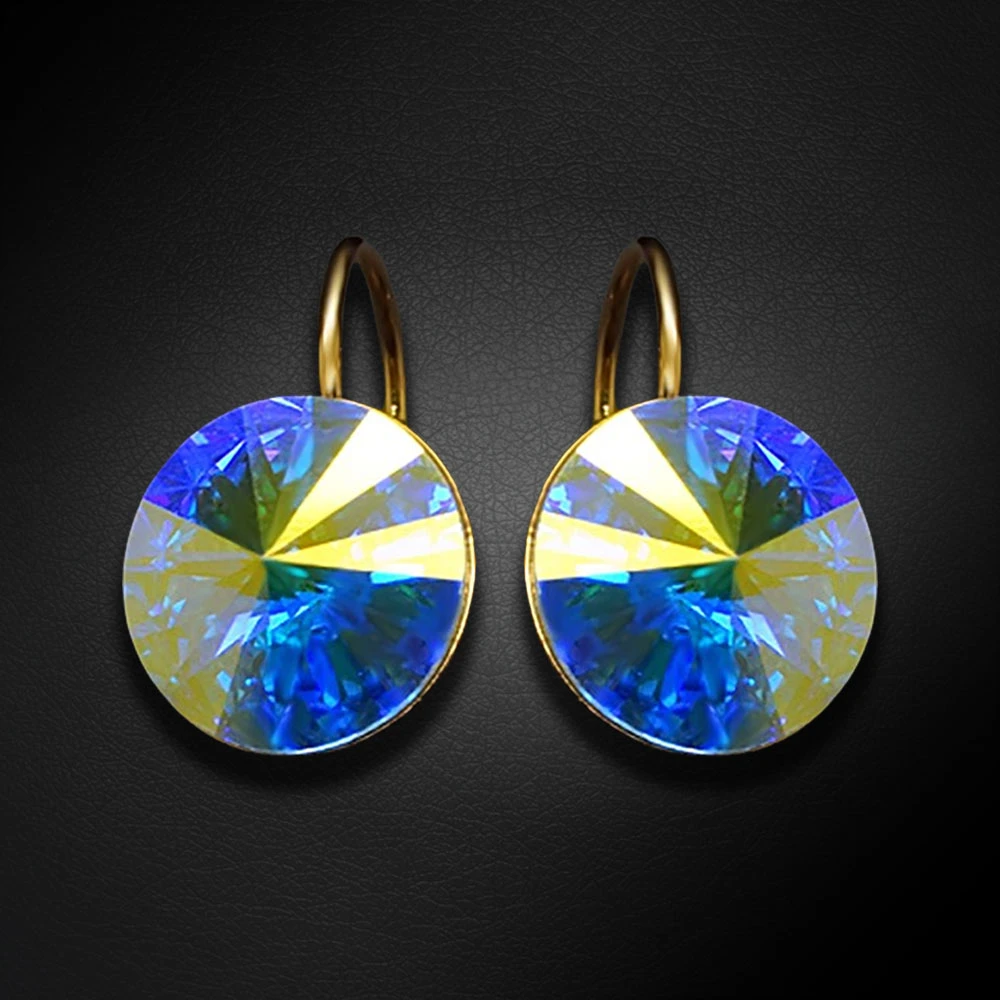 Diamond Sky Jewelry Auskarai „Clarice II (Aurora Borealis)“ su Swarovski® kristalais
