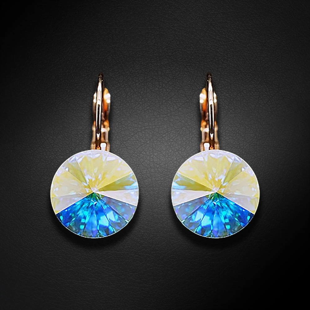 Diamond Sky Jewelry Auskarai „Clarice II (Aurora Borealis)“ su Swarovski® kristalais