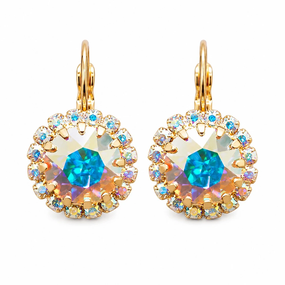 Diamond Sky Jewelry Auskarai „Clarice IX (Aurora Borealis)“ su Swarovski® kristalais