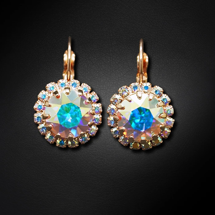 Diamond Sky Jewelry Auskarai „Clarice IX (Aurora Borealis)“ su Swarovski® kristalais