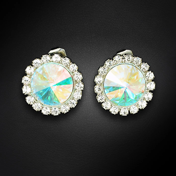 Diamond Sky Jewelry Auskarai „Clarice X (Aurora Borealis)“ su Preciosa® kristalais