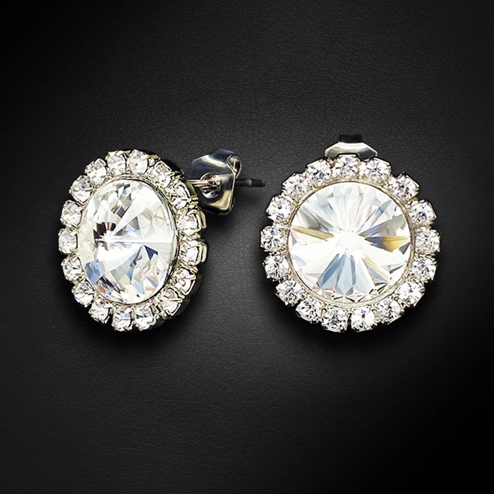 Diamond Sky Jewelry Auskarai „Clarice X“ su Preciosa® kristalais
