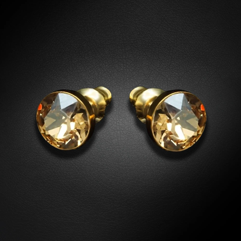 Diamond Sky Jewelry Auskarai „Classic (Golden Shadow)“ su Swarovski® kristalais