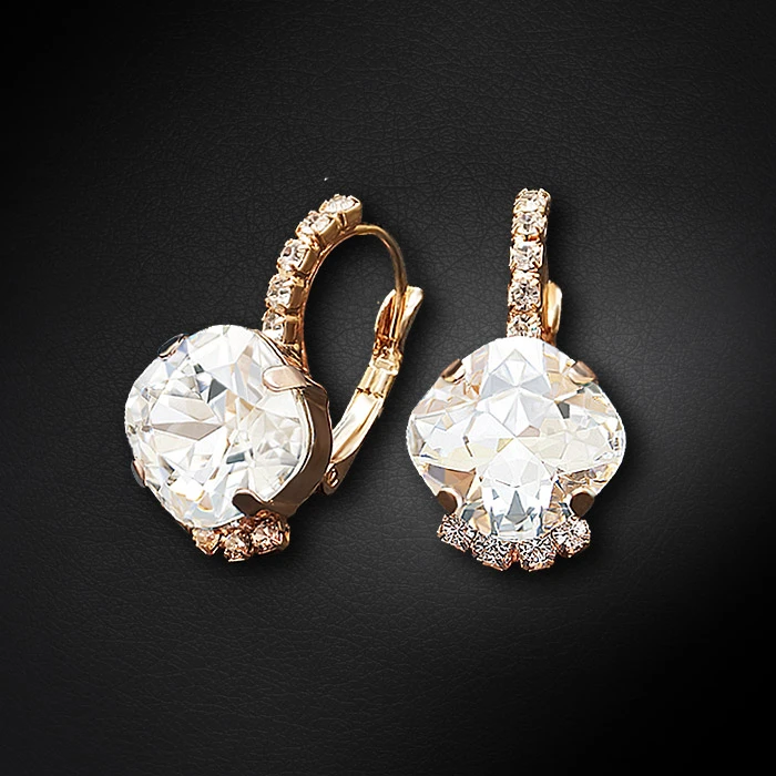 Diamond Sky Jewelry Auskarai „Crete“ su Preciosa® kristalais