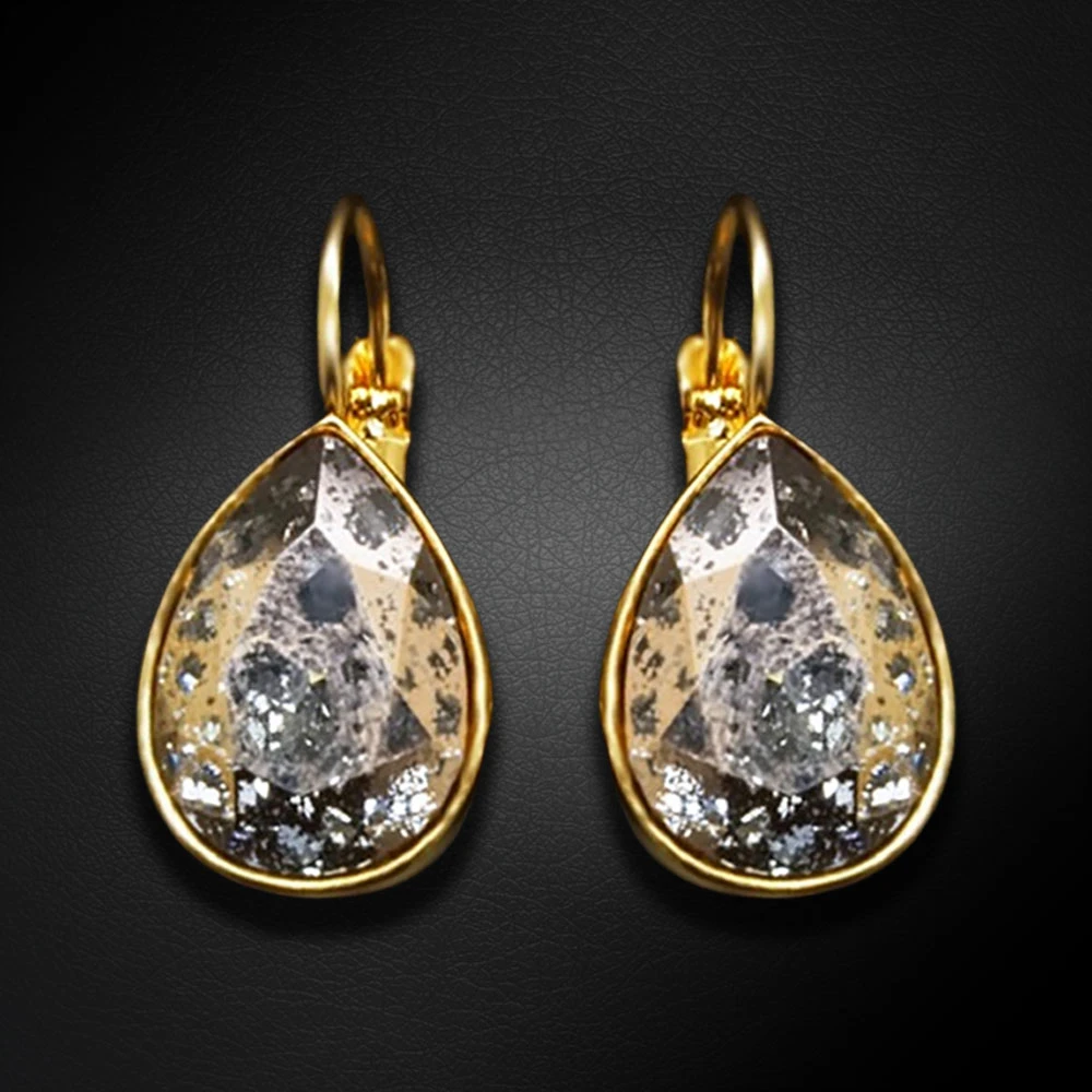 Diamond Sky Jewelry Auskarai „Crystal Drop (Rose Patina)“ su Swarovski® kristalais