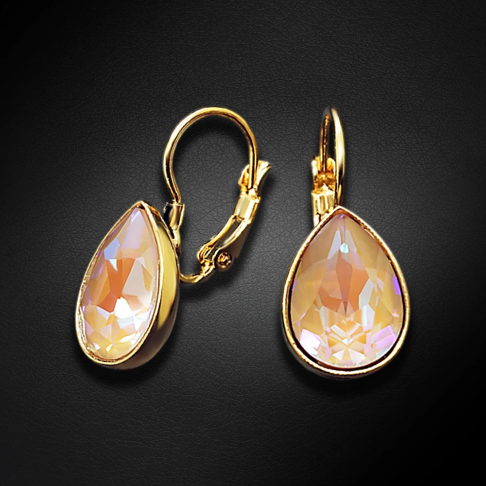 Diamond Sky Jewelry Auskarai „Crystal Drop (Cappuccino DeLite)“ su Swarovski® kristalais