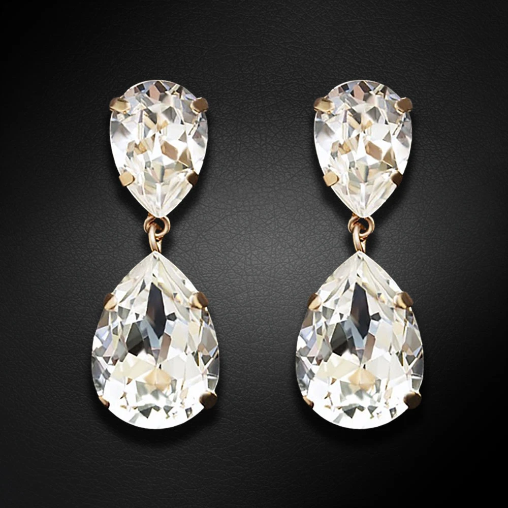 Diamond Sky Jewelry Auskarai „Crystal Drop III“ su Swarovski® kristalais