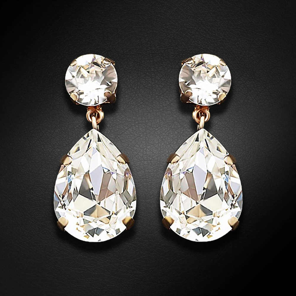 Diamond Sky Jewelry Auskarai „Crystal Drop IV“ su Swarovski® kristalais